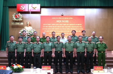 Lực lượng CAND quán triệt, thực hiện nghiêm Quy định số 144 và Chỉ thị số 35 của Bộ Chính trị
