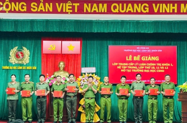 Bế giảng 03 lớp Trung cấp lý luận chính trị mở tại Trường