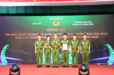 Trường Đại học CSND giành giải Nhất cuộc thi về môi trường và tuyên truyền phòng chống rác thải nhựa