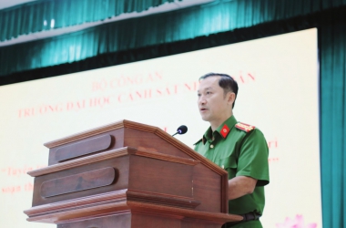 Hội nghị tuyên truyền các dự án Luật do Bộ Công an chủ trì soạn thảo trình Quốc hội khoá XV tại Trường Đại học CSND