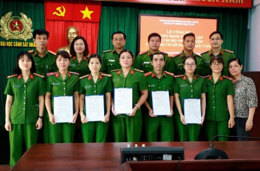 Thành lập các chi bộ trực thuộc Đảng bộ cơ sở Phòng Hậu cần