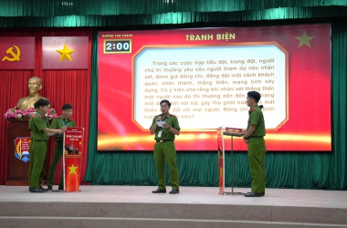 Chung kết cuộc thi Tìm hiểu quy tắc ứng xử của cán bộ, chiến sĩ CAND