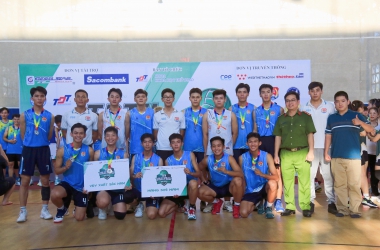 Á quân giải bóng chuyền TDTU cup gọi tên Đại học CSND