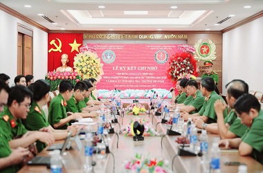 Khoa Nghiệp vụ điều tra hình sự, Trường đại học CSND và Khoa An ninh điều tra, Trường Đại học ANND ký kết ghi nhớ hợp tác