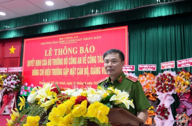 PGS TS, Thiếu tướng Đỗ Anh Tuấn giữ chức vụ Hiệu trưởng Trường Đại học CSND